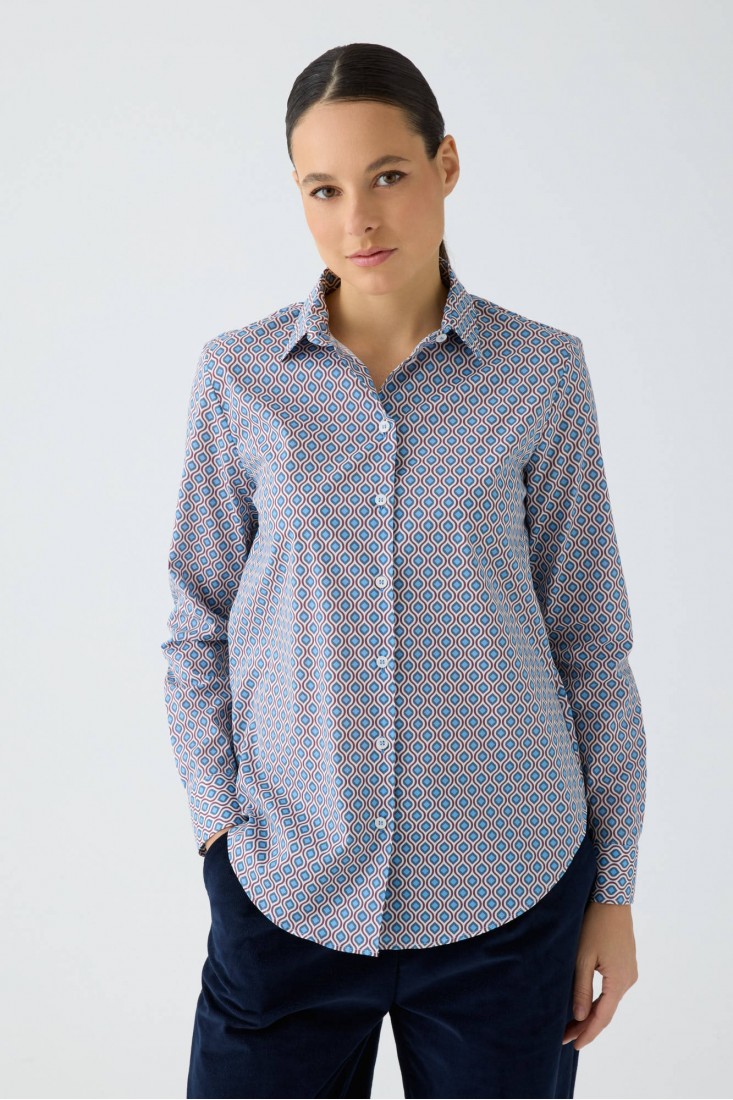 Camicia regular con stampa...